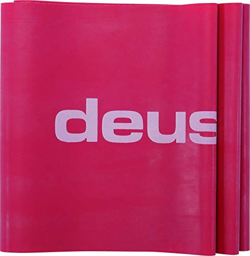 Deuser Physio Band [INKLUSIVE CLIP] Fitnessband-2.4 M einzeln, für Damen & Herren, 100% vegan, für Fitness, Physio, Yoga, Pilates, Krafttraining und Calisthenics