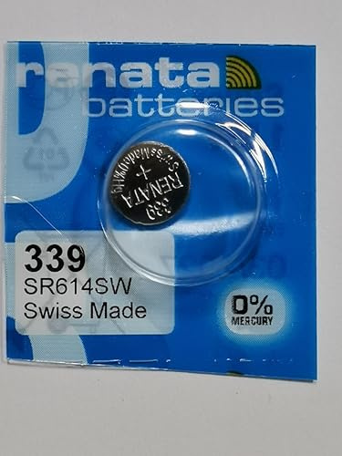 Renata 339 SR614SW Silver Oxide Watch Battery 1.55v Blister Packed