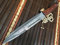 Coltello da caccia in acciaio Damasco (personalizzabile)