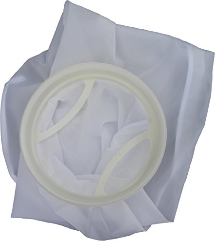 Filterstrumpf Filterbeutel Nylon 100 Micron stabiler PE-Kragen trommelfilterfein feiner als Spaltsieb leicht zu reinigen entfernt Schmutzpartikel im Koiteich Gartenteich Pool 100 µ Feinfilter