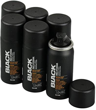Montana Sprühdose Pocket Can 6 x 50ml schwarz - Mattlack auf Nitro-Acrylbasis