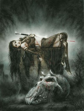 Luis Royo – The Orc cementery N ° 36 – 50 x 70 cm zeigt/Poster