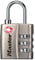 Master Lock 4680EURDNKL Combination Travel Padlock TSA Certified, Grey, 5,5 x 3 x 2,6 cm