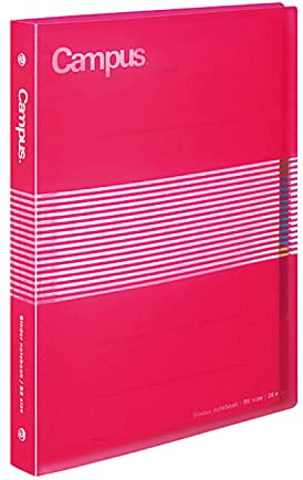 Kokuyo Campus Slide Binder - B5 - 26 Rings - Pink [Office Product] by Kokuyo