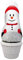 NOOR Winterschutz Vlieshaube Schneemann B 130 x H 160cm I Frostschutzhaube für Pflanzen I Winterschutz für Pflanzen Überwinterung I Frostresistenter Pflanzenvlies/Winterschutzvlies I Schneemann-Look