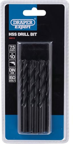 Draper 38812 Expert HSS Drill Bit, 7.5mm Ø, Pack of 10