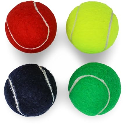 PRICE Tennis Ball Colours Teaching Pack 4 balls Red, Yellow, Blue & Green