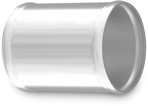 10cm Alu-Rohr AD-Ø 41mm Silber Alurohr poliert & gebördelt | AUSWAHL FARBEN & GRÖSSEN | Aluminium Rohr T6063 Motor KFZ LLK Turbo Kühler Silikon-Schlauch Verbinder DIN 40501 & EN AW-6063