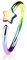 Tapsi´s Coolbodyart® Piercing Ring Continous für Nase Ohr Edelstahl Chirurgenstahl 316L 8mm Stern Regenbogen