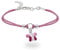 inSCINTILLE Braccialetti Bambina con Filo Cerato e Charm in Argento 925, Girotondo Bracciale Bambina e Bambino (Farfalla Rosa)