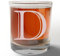 Etched Monogram 325ml Whiskey Rocks Glass (Letter D), A-Z Customised Bourbon Gin Rum Gifts Men, Personalised Whisky Tumbler Glass, Custom Engraved Gifts for Him, Initial, Name, Birthday, Retirement