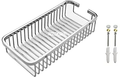 VIBORG Deluxe Solid SUS304 Edelstahl extra-thick Wandmontage Rechteckig Eckablage Duschkorb Duschablagen Duschablage Duschregal ecke für Bad badezimmer, Xs-807A (poliert spiegelähnlich)