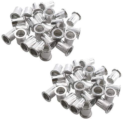 M10 Alu Nut Serts Riveting Nuts Rivet Threaded Inserts Blindnut Rivnut 50pc