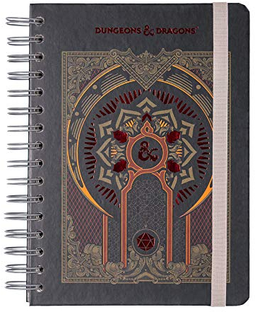 Grupo Erik Bullet Journal Notizbuch Dungeons and Dragons - Hard Cover Notizblock A5 Ringbuch Notizbuch A5 Dotted Tagebuch