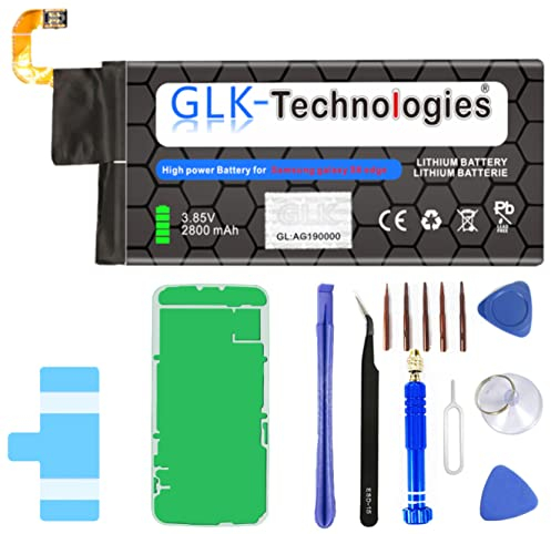 High-Capacity Ersatzakku kompatibel mit Samsung Galaxy S6 Edge SM-G925F / EB-BG925ABE | Original GLK-Technologies Battery | accu | 2800 mAh Akku | inkl. Werkzeug Set Kit