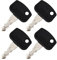 PL501-68920 Clés de Contact (4 Clés) pour Tracteur Tondeuse Kubota Chargeur Bx25 Bx2350 Bx2660 F2680 F2880 F3680 Gr2000 Gr2110 Gr2120 Rtv1140 Rtv900 Zd1021 Zd323 Zd326 Zd331 Zg227