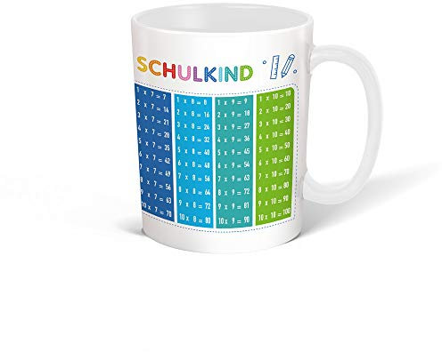 Trötsch Tasse 1 x 1 Schulkind Schulanfang Einschulung