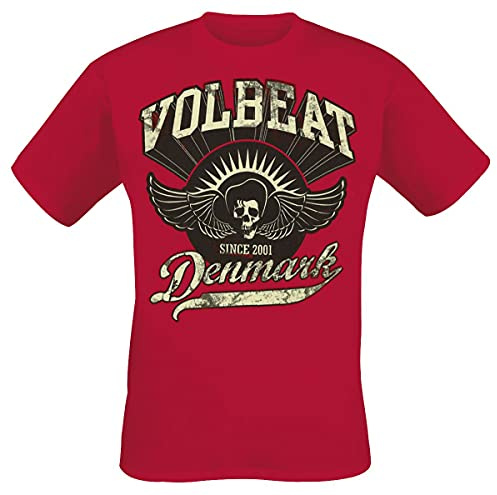 Volbeat Rise from Denmark Männer T-Shirt rot