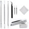 YIXISI 7 Piezas Kit Herramientas de Reparación/Apertura, Herramientas de Desmontaje de Apertura de Spudger, para iPhone/Smartphones/Tablet Retina, con 2 Pines de Tarjeta SIM y 1 Paño de Limpieza