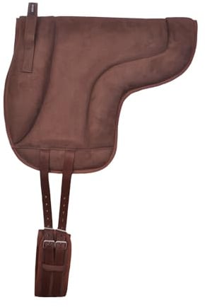 Pony Bareback Pad With Free Girth High Density Cob To Pony Size (BROWN)