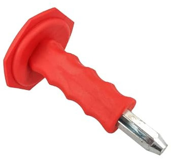 tecuro Setzeisen für Fixpin Einschlagdübel -nägel Ø 4 mm, mit Handschutz