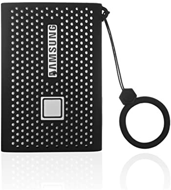 Silicone Protective Sleeve Storage Travel Case for Samsung T7 Press Portable SSD External Solid State Drives (black)