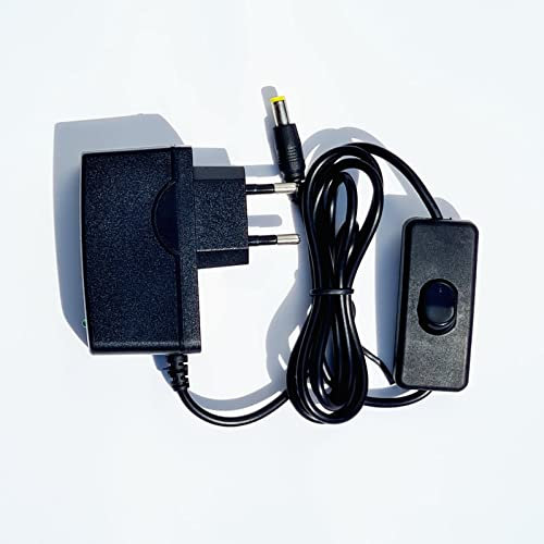 Top Chargeur * Adaptateur Secteur Chargeur Sortie Output DC 12V 1A 1000mA 12W avec Interrupteur Certification CE Connecteur: 5,5mm * 2,5mm Remplace Alimentation 12V 500mA / 800mA / 900mA / 1000mA