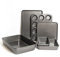 MasterClass Set of Non-Stick Large Roasting Pan, Baking Tray, Twelve Hole Deep Baking Pan, Bake Pan Square, Loaf Pan