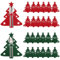 Porta Cubiertos Navidad, ACTOYS 24Piezas Navidad Titulares de Cubiertos, Soporte Cubiertos de Navidad, Porta Cubiertos Árbol de Navidad, Bolsas Cubiertos de Navidad en Forma de Árbol de Navidad