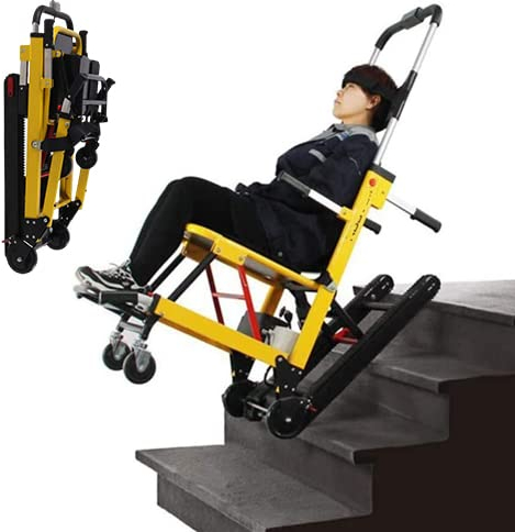 AIBOTY Cingolato Elettrico Pieghevole Leggero della Sedia a rotelle Elevatori elettrici della Sedia a rotelle per Le Scale Attrezzatura di Aiuto di Mobilità per Gli Anziani e Le Persone disabili