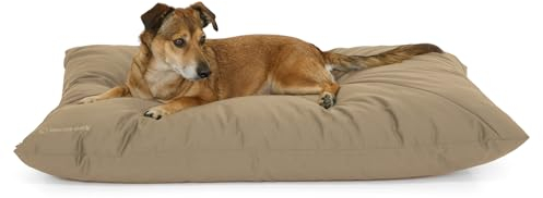 Doctor Bark Country Hundekissen Mittelgroße Hunde Waschbar - Hundebett Weich - Liegekissen Kuschelig Pflegeleicht - GreenLabel (Country-Kissen - M, Goldbraun)