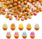 Elektheim 50 Stück Mini Küken Leuchtende Ei 3D Miniatur Figuren Eierschalenhuhn Mini Ente Eierschale Miniatur Harz Bird Ornaments Miniaturgarten Tierfiguren Baby Figures Office Desk Decor