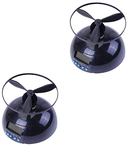 Zerodeko 2st Wecker Für Schwere Schläfer UFO-wecker Hubschrauber Uhr Propelleruhr Digitaler Wecker Lauter Helikopter-wecker Ziffern Tischuhr Fauler Wecker Digitaluhr Flug Elektronische Uhr