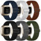 Chinbersky 6 Pack Armband Kompatibel mit Fitbit Versa 3/4 und Sense - Verstellbares Nylon Sportband für Damen und Herren