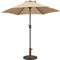 Yaheetech Parasol de Jardin 270 cm avec Pied de Parasol 10 KG Parasol Inclinable Extérieur avec Cadre en Métal Protection Solaire pour Jardin Terrasse Patio Piscine Plage Balcon Taupe