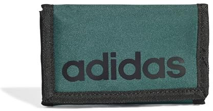 adidas Unisex LINEAR Wallet, Collegiate Green/Black, One Size