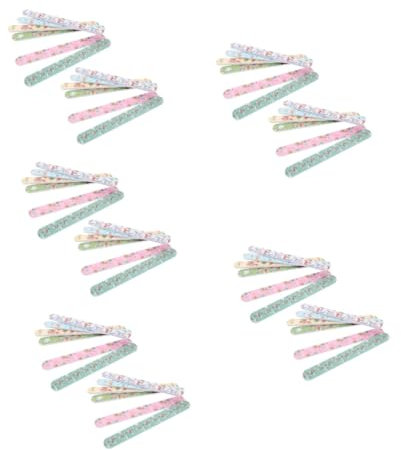 HAPINARY 75piezas Limas De Uñas De Navidad Archivos De Manicura y Pedicura De Doble Cara Limas Portátiles Para Uñas Naturales y Artificiales Diseño Festivo Para De Mujeres y Niñas