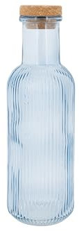 Cosy & Trendy Bouteille en Verre Raya, Bleu, 1L