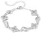 Armband Damen Schmuck Frauen Geschenk - Vierblättriges Kleeblatt Personalisierte Schmuck Armbänder Charms Bracelet Geburtsstein Weihnachten Geschenk für Sie Mama Freundin (4 Namen 4 Geburtssteine)