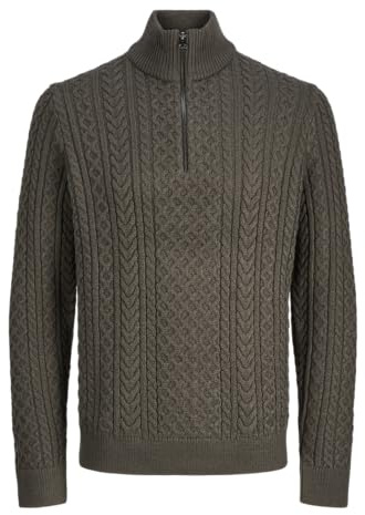 JACK & JONES Male Sweatshirt mit halbem Reißverschluss Sweatshirt mit halbem Reißverschluss