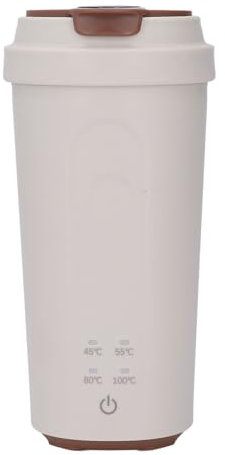 Bouilloire électrique de voyage, 500ml 300W Rechargeable 5000mAh Bouilloire d'eau chaude à ébullition rapide Ajuster la température de l'eau Bouilloire électrique portable