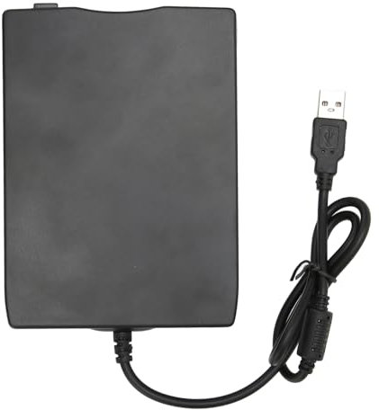 Ejoyous Externes USB Diskettenlaufwerk, 3,5 Zoll Floppy Disk Drive, 1,44 MB/2 HD, Kompatibel mit Windows 2000/7/8/10/XP/Vista