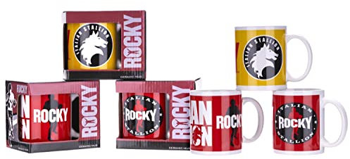 Boxing Coffee Mug Cup New in Gift Box, 3 Assorted Designs with 1 Sent at Random. Ideal Party Game Prize, Birthday Gift, Stocking Filler, Secret Santa, Valantines, Wedding, Movie Memorabilia