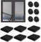 Fliegengitter Fenster 6 Stück,Moskitonetz Fenster,Insektenschutz Fenster, Fenster Netz Gegen Insekten, 130 x 150cm Moskitonetze für Fenster mit Klebeband, für Fenster Schützen die Familie vor Insekten