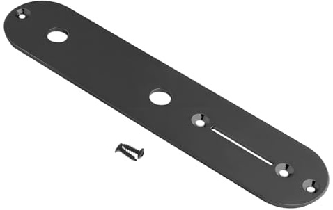 Nicear Electric Guitar Control Plate Road Worn Replacement for Telecaster Electric Guitar Control Plate with Hardware - Black