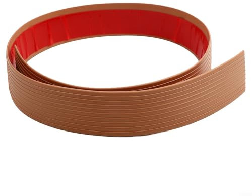 Garagentor-Schwellen-Rampe, Gummi-Bodenleiste für einfachen Zugang mit Rollstühlen und Kinderwagen, 1 m (halbbraun, 1 m)