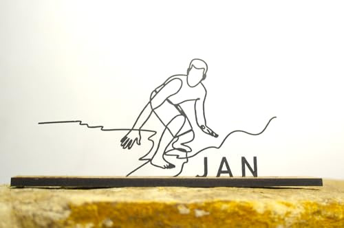 Generisch Surfer Silhouette – Wellenreiten Deko Figur