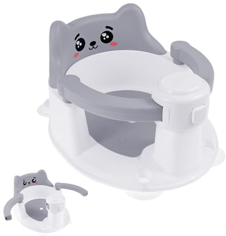 Kinderbadestuhl Badesitz mit Saugnäpfen Must-Haves | Rutschfester Aufrecht-Badesitz Für Kleinkinder Als Badesitz Für Dusche, Boden & Reisen Für Kinder, Neue Eltern, Pflegende &