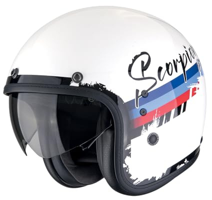 SCORPION BELFAST EVO ADONIS White-Red-Blue XXL