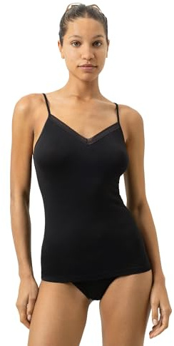 Mey Damen Spaghetti-Top V-Ausschnitt Serie Modal Lace | Schmale Passform, Figurbetonte Passform, verstellbare Träger, Ohne Seitennähte, Gr. XS-XXL